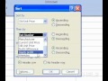 Microsoft Office Excel 2003 Sıralama Bir Aralığı