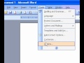 Microsoft Office Word 2003 Görüntü Veya Gizle Kaydırma Çubukları
