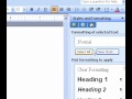 Microsoft Office Word 2003 Göstermek Veya Gizlemek Stiller Ve Biçimlendirme Görev Bölmesinde Resim 3