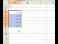 Microsoft Office Excel 2003 Doldurmak Sayıları Tarih Veya Diğer Yerleşik Seri Öğeleri Bir Dizi Resim 4