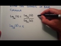 Logaritma Tabanı Formula Kullanarak Çözmek Nasıl: Logaritma, Ders 4
