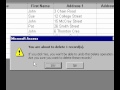 Microsoft Office Access 2000 Silme Bir Kayıt Resim 3