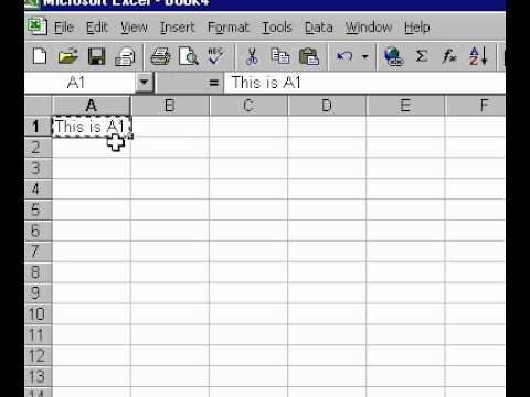 Microsoft Office Excel 2000 Taşıma Ve Kopyalama Veri