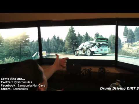 Codemasters Dirt 3 Tekerlek, Büyük Ekran Ve Votka Yarış İle Sürüş Sarhoş Resim 1