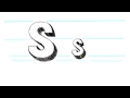 Nasıl 3D Mektuplar S - Draw 90 Saniye İçinde Büyük Harf S Ve Küçük Harf S Resim 4