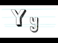 Nasıl 3D Mektuplar Y - Draw Büyük Y Ve Küçük Y 90 Saniye İçinde Resim 4