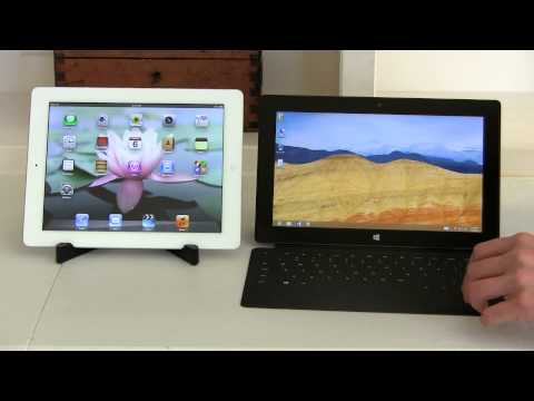 Retina Ekran Vs Microsoft Surface Rt Tablet Karşılaştırma Smackdown İle İpad