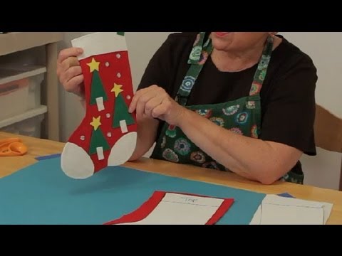Nasıl Bir Ev Yapımı, Keçe Noel Çorap Yapmak: Noel El Sanatları