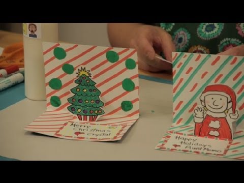 Nasıl 3-B Noel Kartları Yapmak: Noel El Sanatları