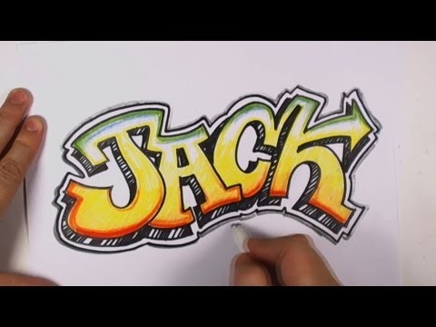 Nasıl Grafiti Çizmek İçin Mektuplar - Grafiti Yazı Jack Resim 1