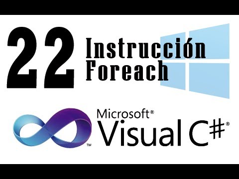 Öğretici C# - 22 - Instrucción Foreach Resim 1