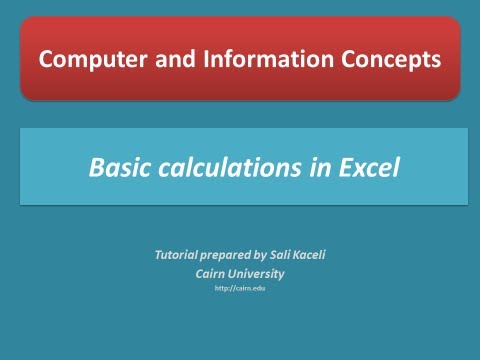 Temel Excel Hesaplamalar İle Formüller (Excel 2010) Resim 1
