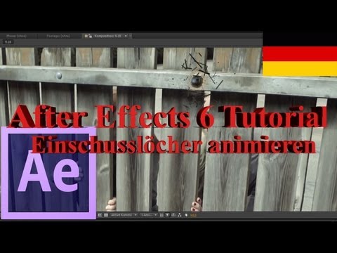 Sonra Etkileri Öğretici Deutsch: Einschusslöcher Animieren (İngilizce Altyazı Mevcuttur.)