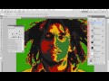 Lego Portre | Bob Marley | Adobe Photoshop Eğitimi Resim 3