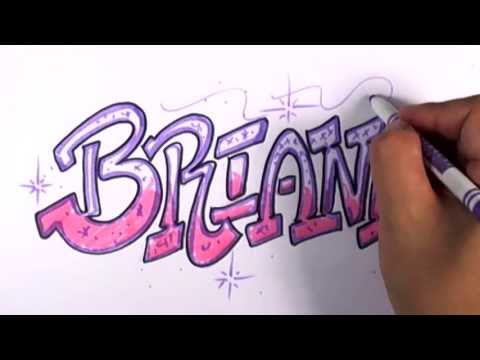Grafiti Briana Name Tasarım - #14 50 İsim Promosyon Yazma