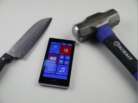 Nokia Lumia 925 Çekiç Ve Bıçak Test