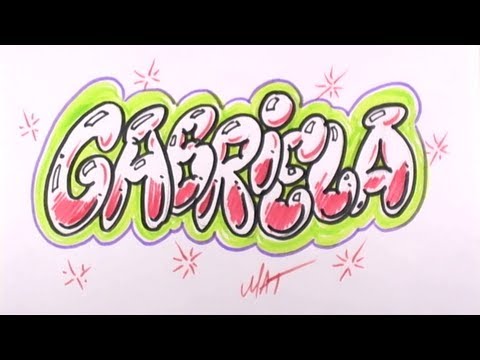 Gabriela Name Tasarım - #19 50 İsim Promosyon Yazma Grafiti Resim 1