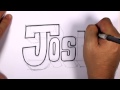 Josh Adını Yazmayı Grafiti #31 50 İsim Tanıtım Tasarım Resim 3