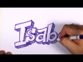 Isabel Adını Yazmayı Grafiti #33 50 İsim Tanıtım Tasarım Resim 3