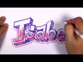 Isabel Adını Yazmayı Grafiti #33 50 İsim Tanıtım Tasarım Resim 4