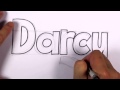 Darcy Adını Yazmayı Grafiti #34 50 İsim Tanıtım Tasarım