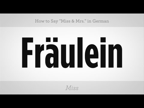 "özledim" Ve Almanca "bayan" Demeyi | Almanca Dersleri Resim 1