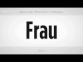 "özledim" Ve Almanca "bayan" Demeyi | Almanca Dersleri Resim 3