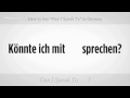 De Ki "için Almanca Olarak Konuşabilir Miyim" Nasıl | Almanca Dersleri Resim 3