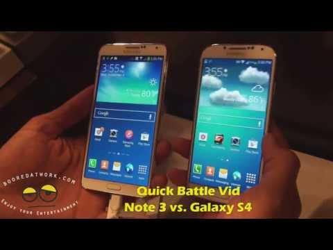 Savaş Vid: Samsung Galaxy Not 3 Vs Samsung Galaxy S4 Resim 1