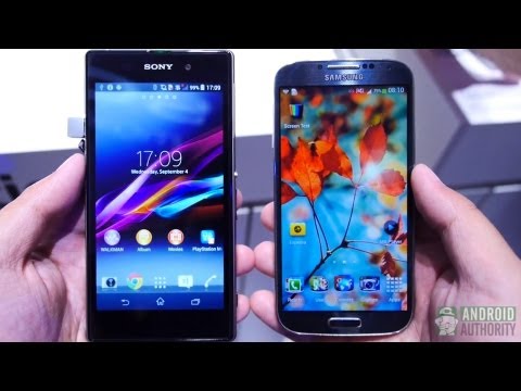 Sony Xperia Z1 Vs Samsung Galaxy S4 Quick Look!