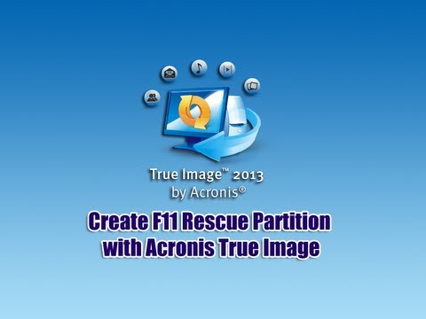 Acronis True Image İle F11 Kurtarma Bölümü Oluşturma Resim 1