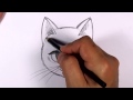 Ders - Mat Karakalem - Bir Kedi Yüz Çizmek İçin Nasıl Resim 4