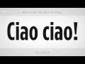 İtalyanca "hoşçakal" Demeyi | İtalyan Ders