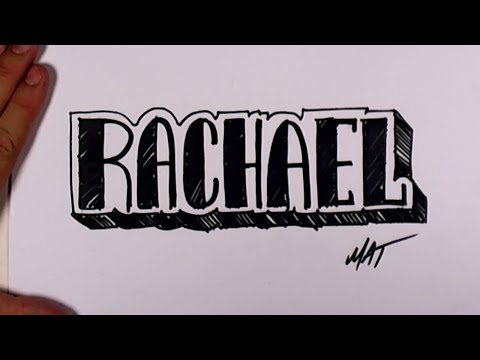 Rachael Adını Yazmayı Grafiti #40 50 İsim Tanıtım Tasarım
