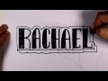 Rachael Adını Yazmayı Grafiti #40 50 İsim Tanıtım Tasarım Resim 4