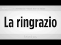 Nasıl "teşekkür Ederim" İtalyanca | İtalyan Ders Resim 3