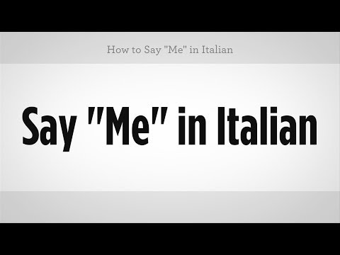 "bana" İtalyancada Nasıl | İtalyan Ders