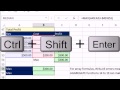 Highline Excel 2013 Sınıf Video 32: Dizi Formülleri Ve Dizi İşlevleri Giriş Resim 3