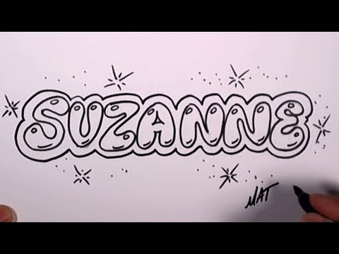 #48 50 İsim Promosyon Yılında Suzanne Adını Yazmayı Grafiti Tasarla