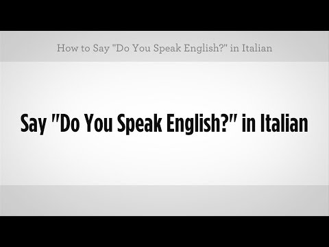 De Ki "ingilizce" Nasıl | İtalyan Ders