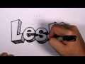 Leslie Adını Yazmayı Grafiti #51 50 İsim Tanıtım Tasarım Resim 3