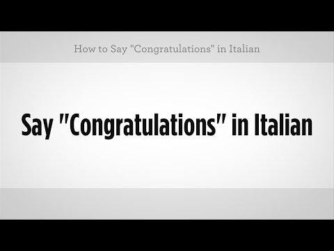 Ne Demek "tebrikler" İtalyanca | İtalyan Ders Resim 1