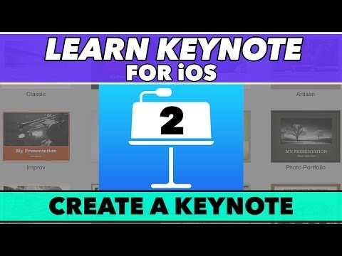Keynote Ios Öğretici #2 - A Temel Sunu Oluşturmak İçin