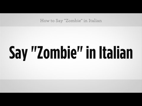 Ne Demek "zombi" İtalyanca | İtalyan Ders