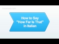 "ne Kadar Bu" İtalyancada Nasıl | İtalyan Ders
