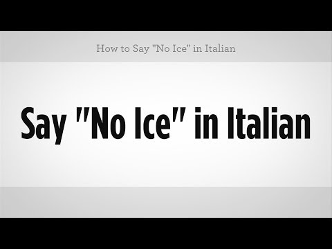 Ne Demek "buz" İtalyanca | İtalyan Ders Resim 1