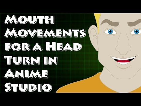 Anime Studio Bir Detaylı Kafa Çevirmek İçin Bir Ağız Arma