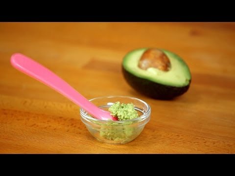 Nasıl Bebekler İçin Avokado Püre Yapmak | Bebek Maması