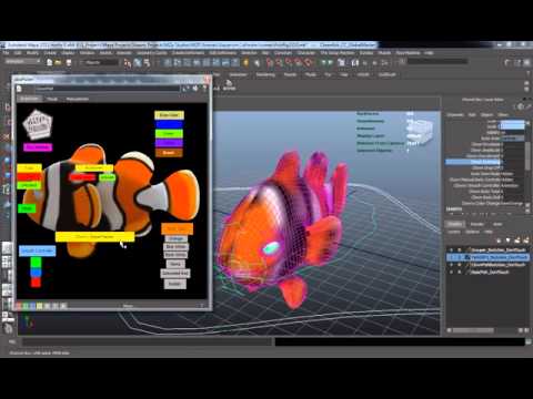 Autodesk Maya İndir - Palyaço Balık Modülü Shaun Keenan Demo İçin Ücretsiz Balık Teçhizat / Edge3Dcgi