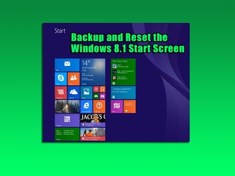 Yedekleme Ve Sıfırlama Windows 8 Start Ekranı Resim 1